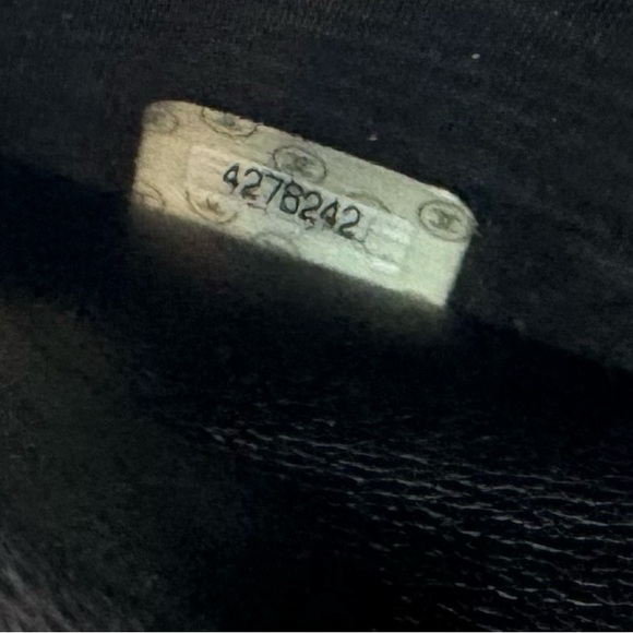 Auth Vintage Chanel Wallet on Chain WOC Black Gold - Picture 8 of 12